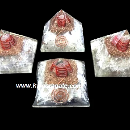 Wholesale Orgone  Pyramid : Selenite Orgone Pyramid
