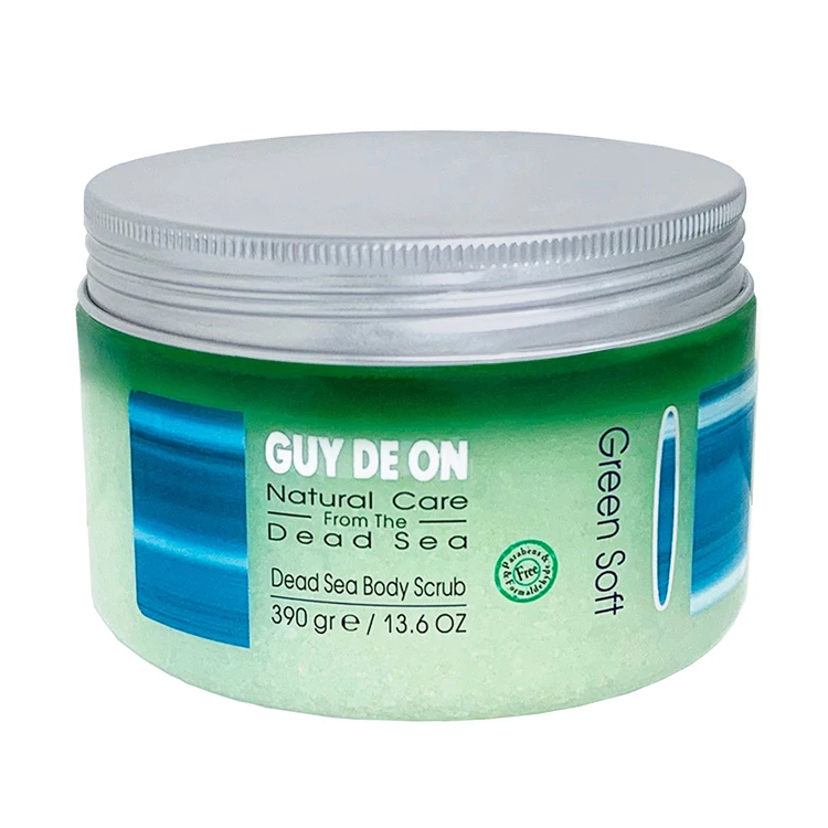 
Лидер продаж, скраб с солью из мертвой морской соли, «зеленый мягкий» с ароматическим маслом по оригинальной оптовой цене 