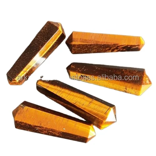Wholesale Crystal Mahogany Obsidian Double Terminated pencil Gemstone chakra crystal healing Pencil Point for sale