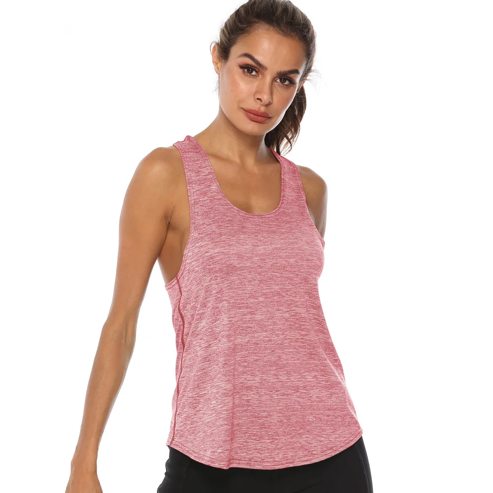 Custom Breathable Fitness Clothing Sports Gym Polyester Plain Blank Gym Fitness Tank Top Women 2024