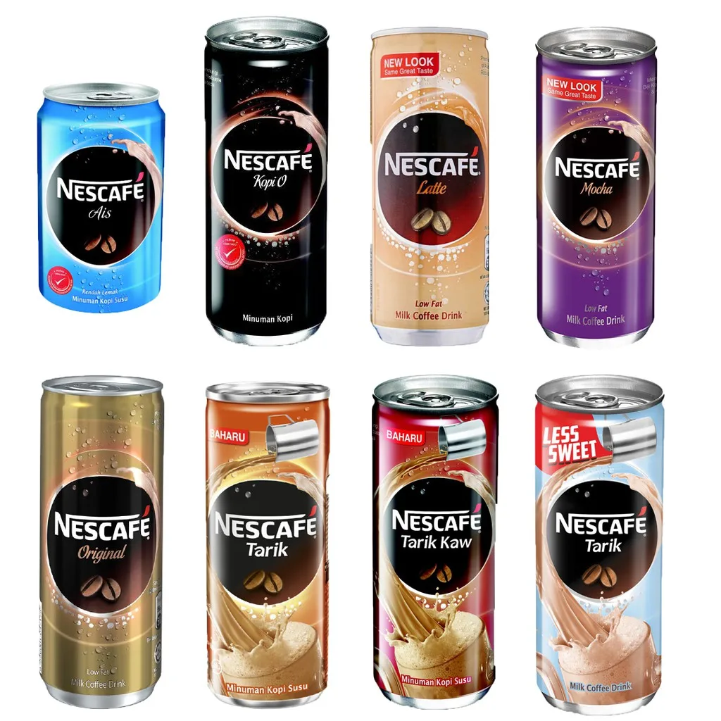 Ready To Drink Ice Can Coffee 24x240ml Original/Latte/Mocha/Tarik/Less Sweet from Malaysia