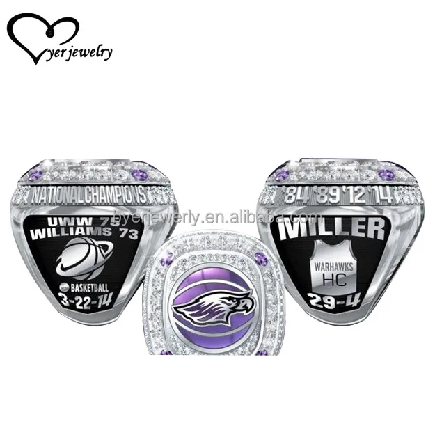 World football games sport jewelry custom national championship rings with the year engraved