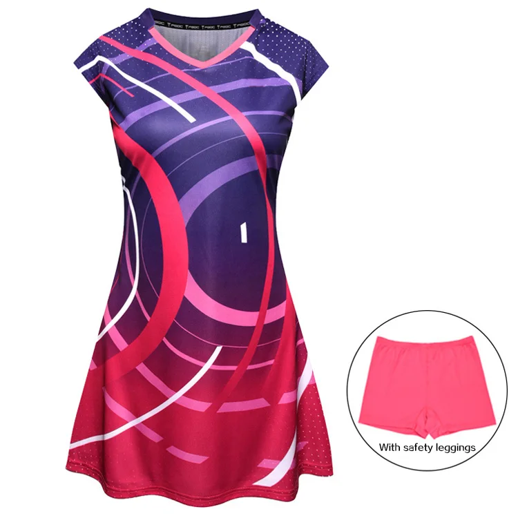 Sports skirts women fitness tennis Sublimated dress quick-drying Tennis Dress Sports Tennis Golf Suit Set Women