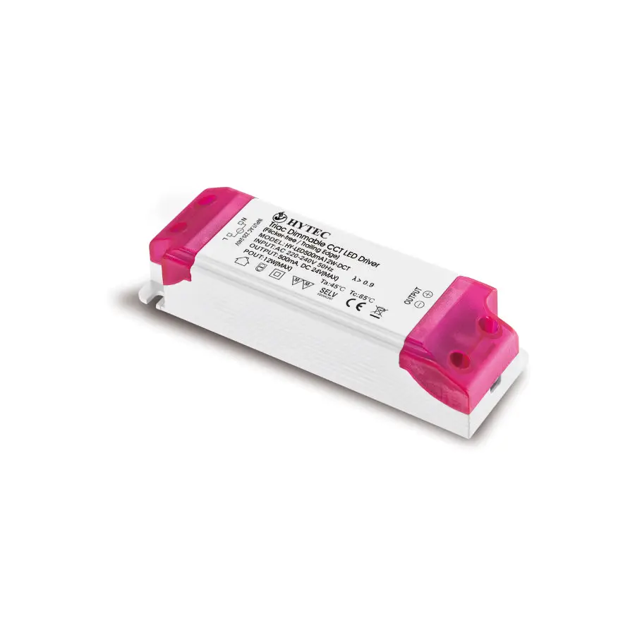 EU Triac Dimmable CCT LED Driver 7-12W Series Flicker-free / Trailing Edge