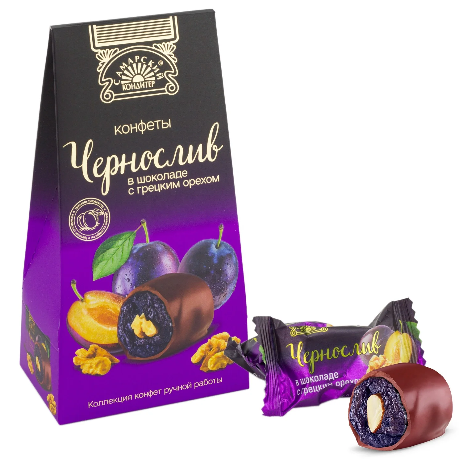 
Gift box yogurt & chocolate covered dried fruits with nuts 