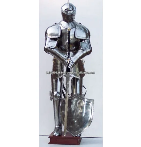 Knight Medieval Knight Suit Of Armor Templar Combat Full Body Armour Stand  Armour Templar Combat
