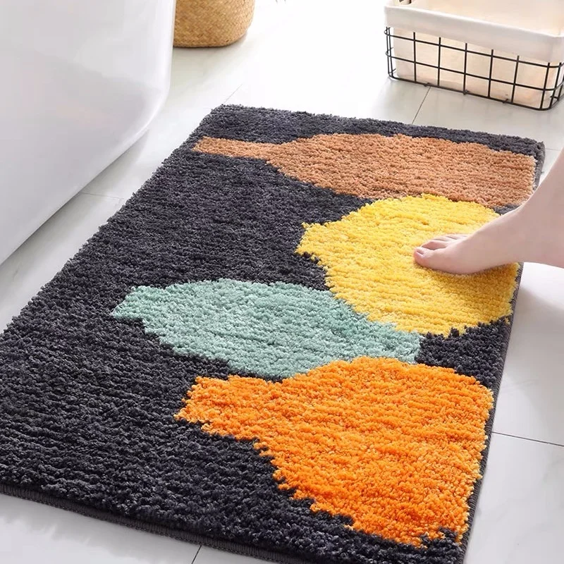 Горячая Распродажа, маленькая вязка с одной иглой, коврик для ванной из микрофибры с милыми животными