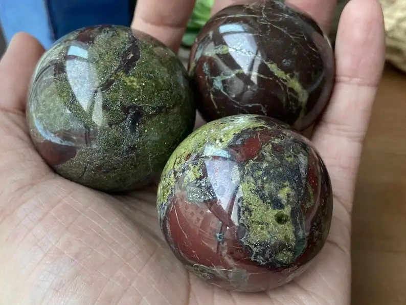Gemstone Sphere Dragon Blood Ball Healing Crystal Stones for Decoration Feng Shui Love Ball & Globe Art Alfazal Agate Polished