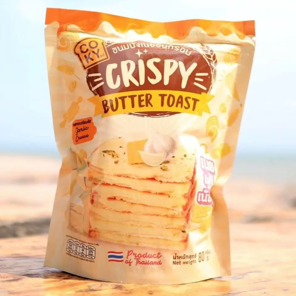 New COKY Butter Cookie Dough Bscuits Garlic Cheese Bulk Style Packing Packaging Sweet Delicious Desserts From Thailand