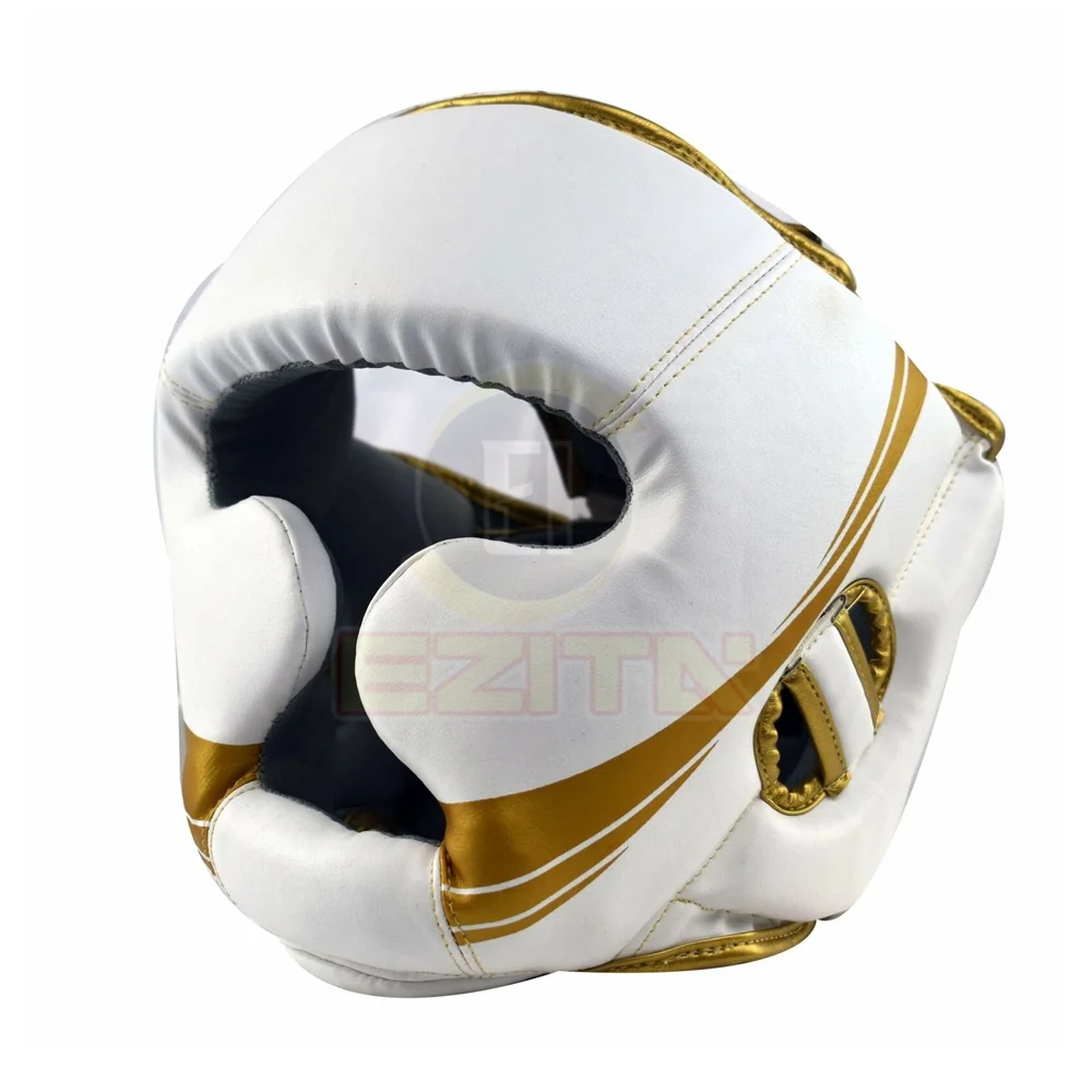 
 Изготовленные на заказ Профессиональные боксерские защитные головные уборы из искусственной кожи защитные головные уборы для кикбоксинга  