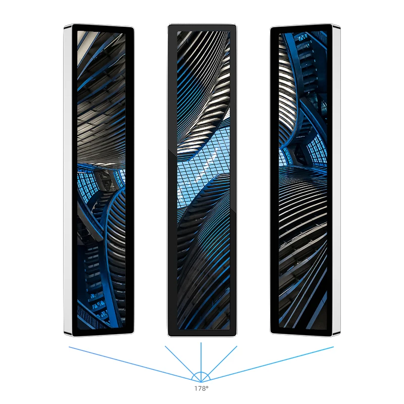 Bar display Android system commercial OEM LCD bar display with high brightness for bus shopping mall and markets