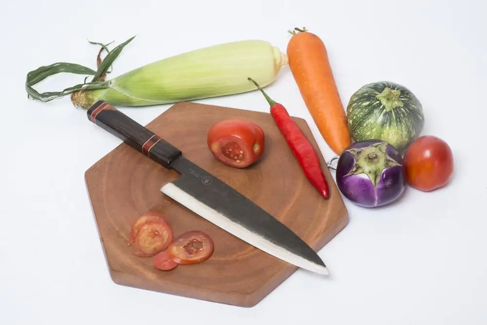 Cheap  Japanese Knives for Chef - Carbon Steel - Wood Handle - Hand Forged Knives