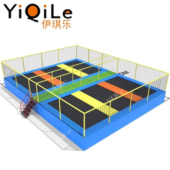 Cheap indoor trampoline park kids trampoline high jump mats for sale