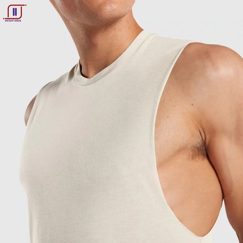 Needs Outdoor Premium High Quality Fashion Summer Singlet Polyester Cotton Sleeveless Trending Plain Custom Tank Tops For Men