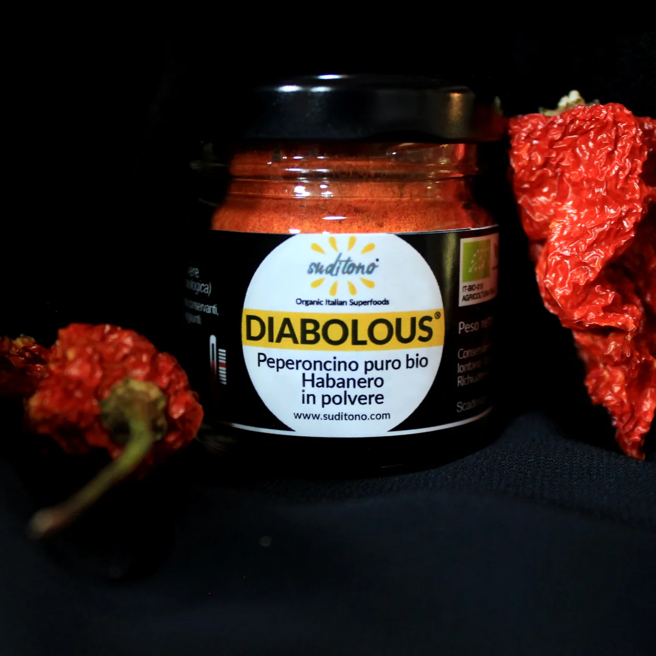 Organic red chilli powder DIABOLOUS HABANERO pepper hot spice