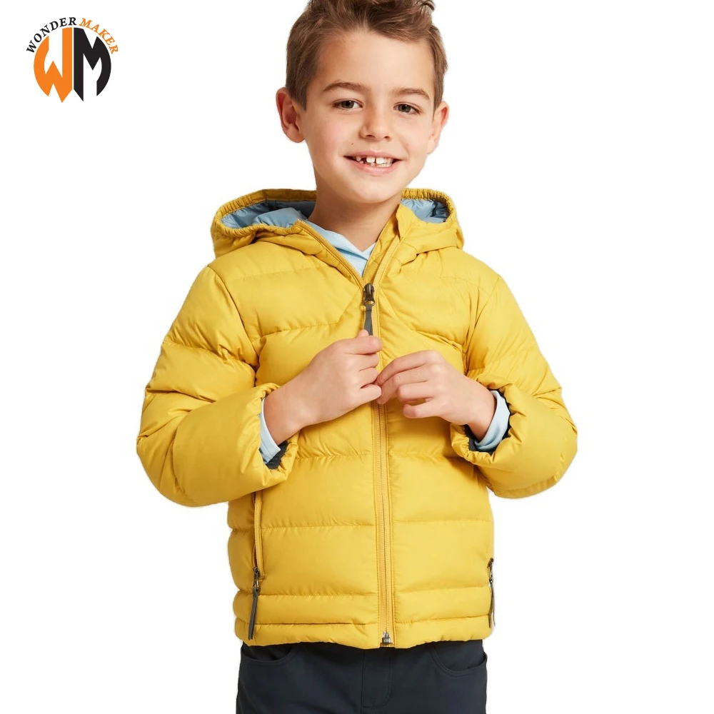 Fashion Big Hooded Zipper Warm Children Bomber jacket Kids Puffer Jacket