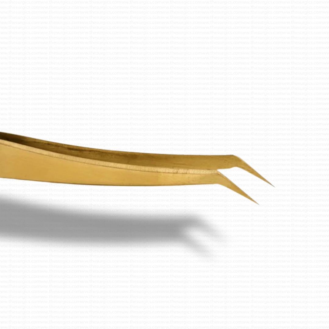 Hot Sale Curved Rose Gold Eyelash Extension Tweezers Volume Custom Logo Private Label Stainless Steel Wholesale For Isolation