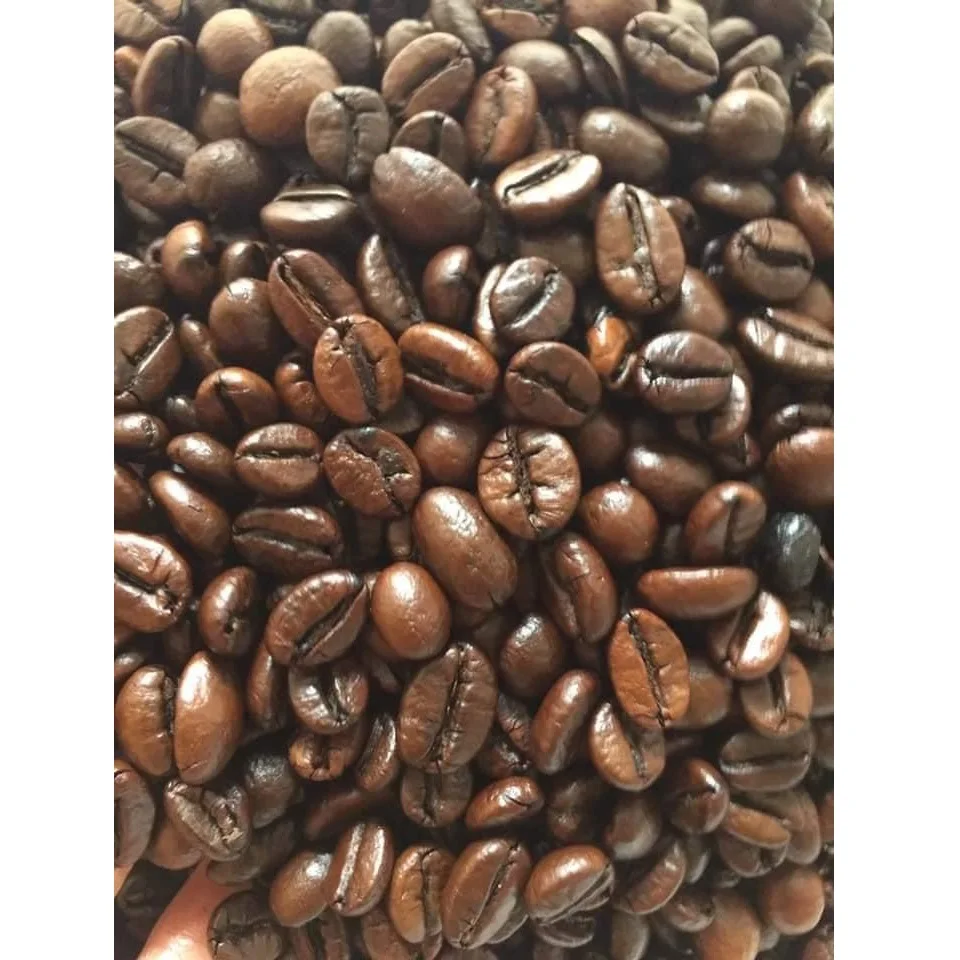 
100% Pure Robusta Roasted Coffee Bean 500g in Zipper Bag Packaging 12 Months Shelf Life 