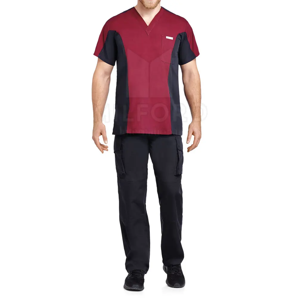 Unisex Hospital Uniform Stylish Medical Scrubs Nursing Uniforms Hospital Scrub Tops And Pants Uniform