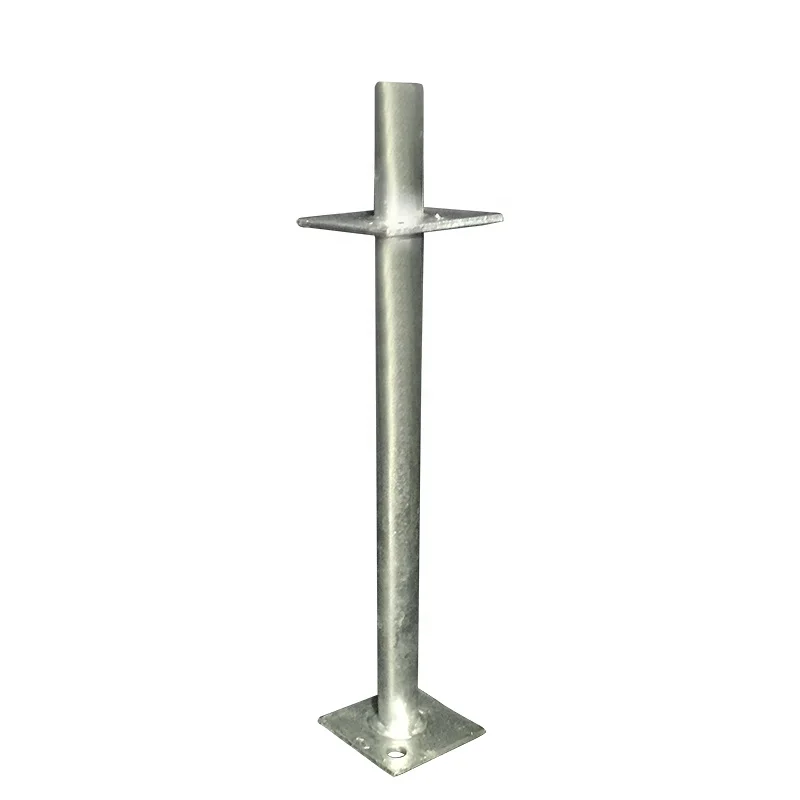 
hot dip galvanized concealed center pin post support anchor according to ISO 1461 