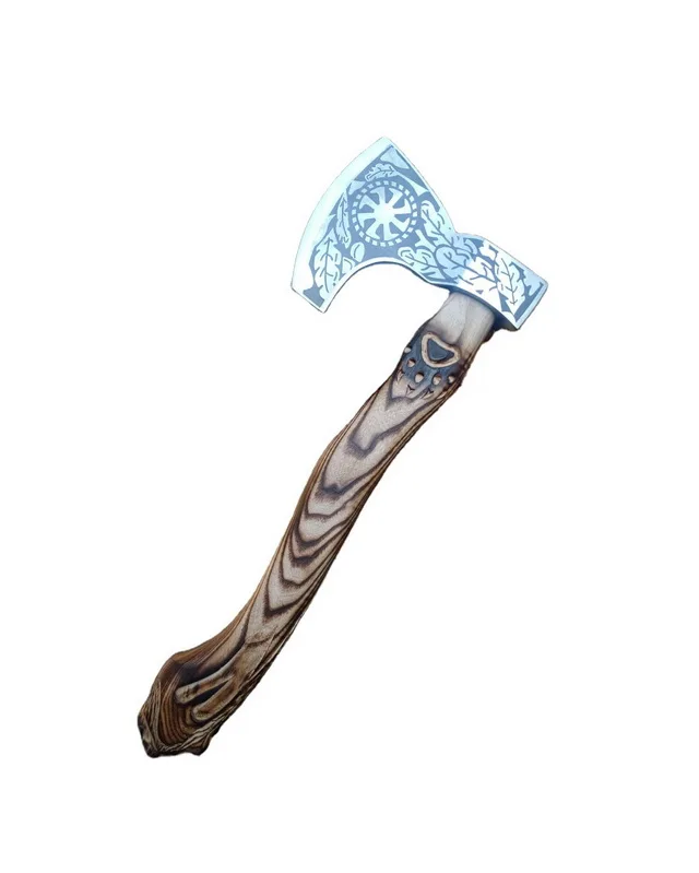 1095 High Carbon Steel Embossed Head Axe