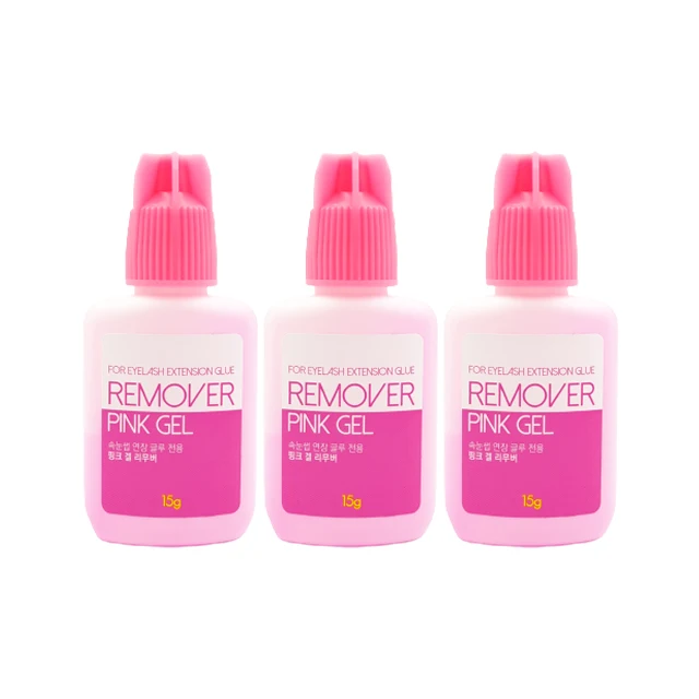Wholesale High Quality Best Selling Pink Gel Type Eyelash Glue Remover 15g Made in Korea for sale Glue Remover Sky Glue Remover