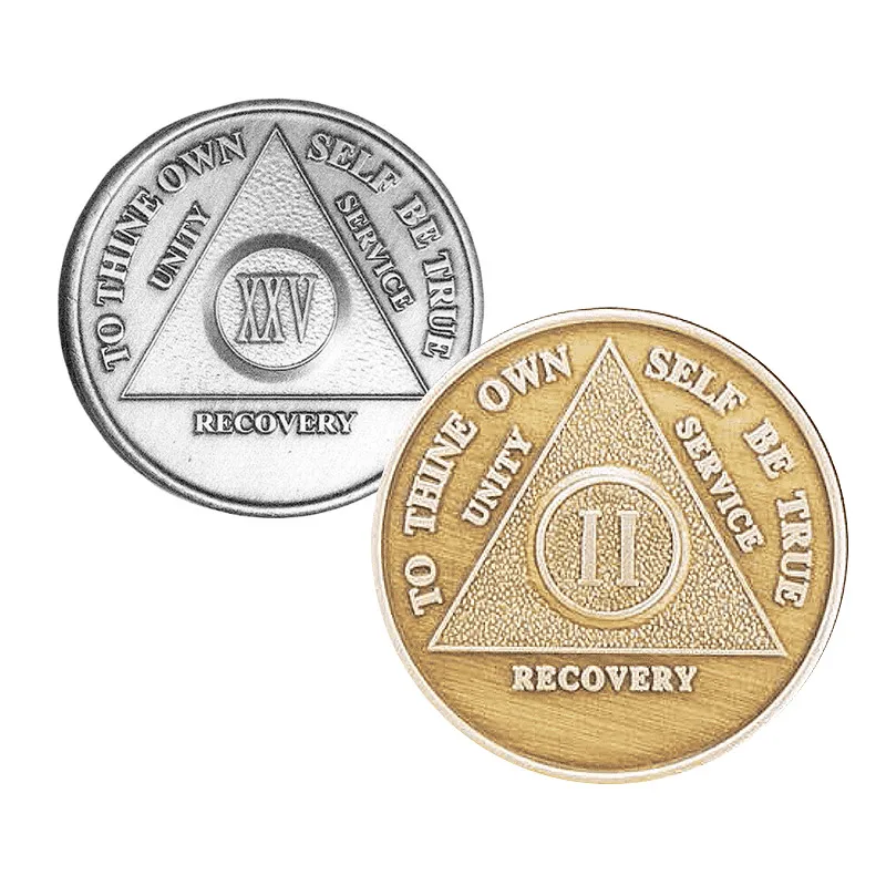 Spirit Alcoholics Anonymous Custom Female  Sobriety Aa Chips Token Medallions