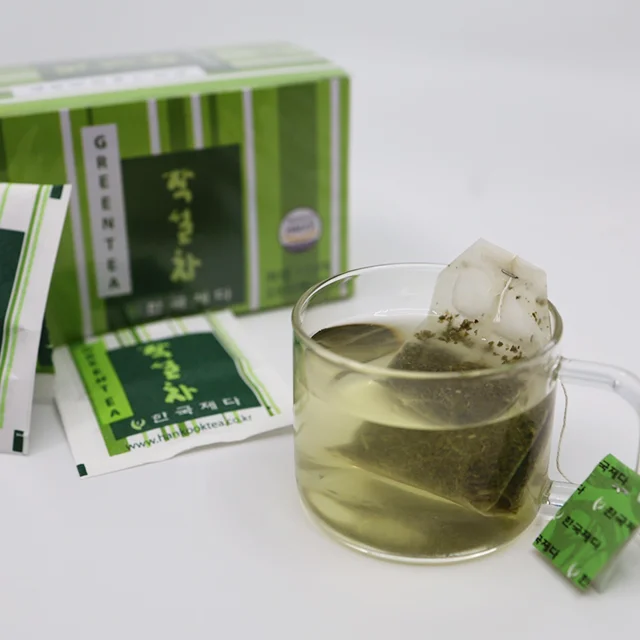 Корейский здоровый зеленый чайный пакетик Jacksul для офиса Сделано в Корее