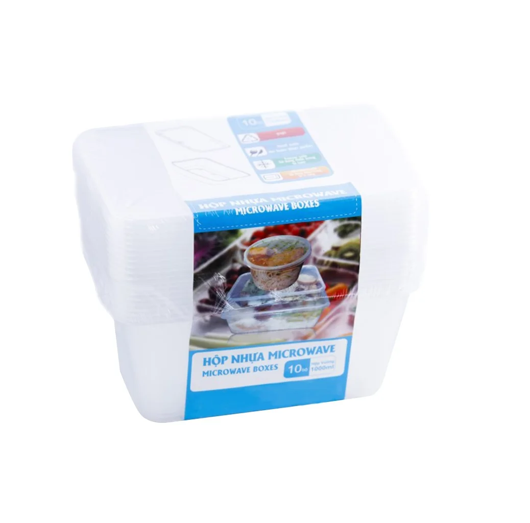 OEM/ODM безопасный для микроволновой печи пластиковый пищевой контейнер на вынос во Вьетнаме-B0262