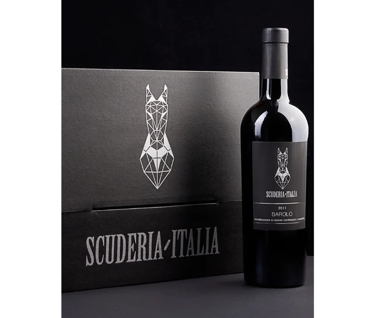 Luxury Top Product Wooden Box Scuderia Italia  Collection Wines Ideal For Gifts Or Important Occasions