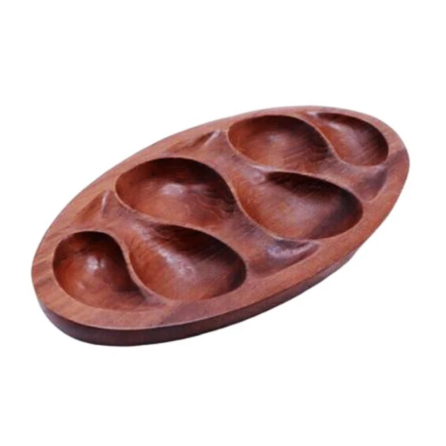 Hot Sale Teak Calabash Tray Dinner table wood Hotel Kitchenware  Cookware accessories sets Kitchenware