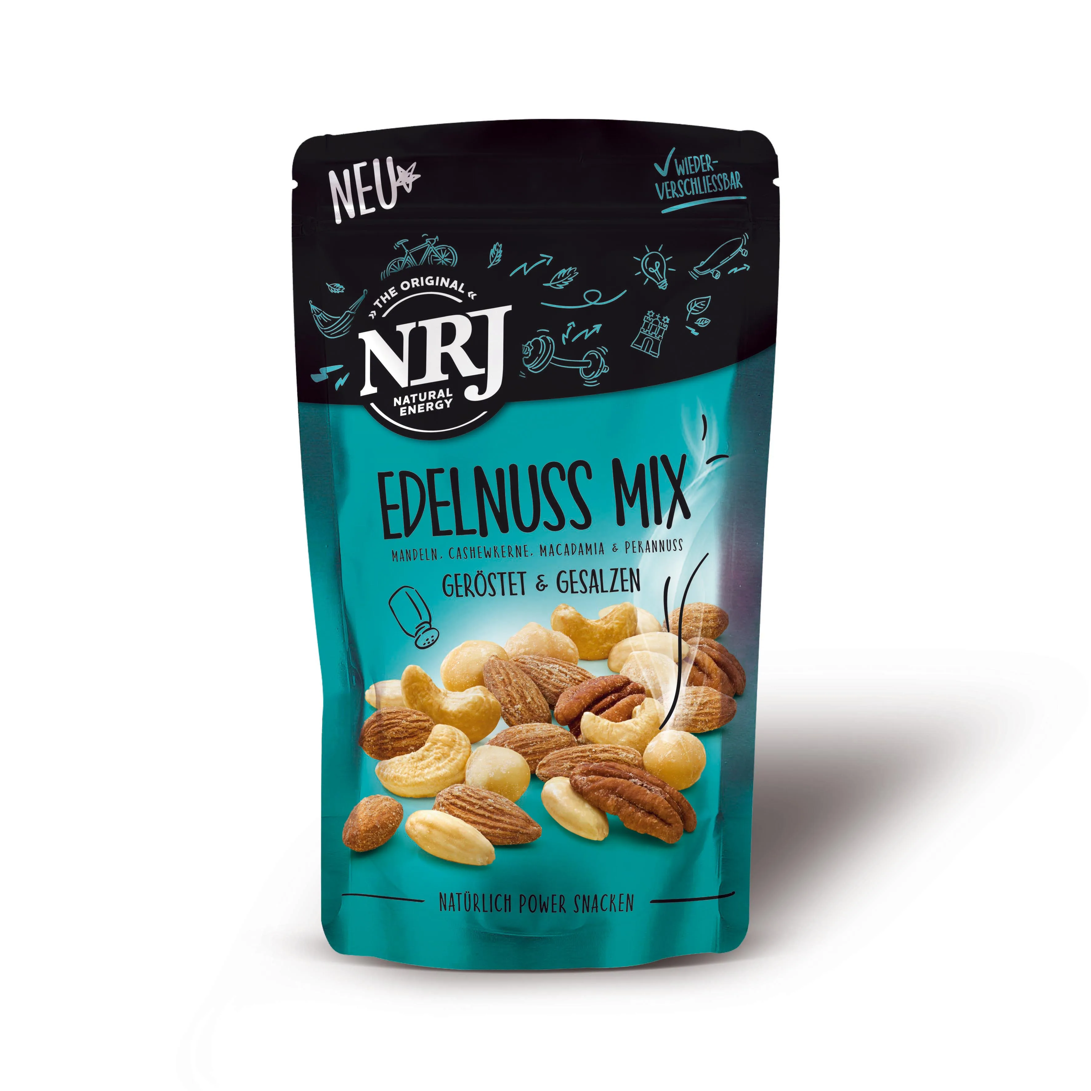 
NRJ Gourmet Nuts Snacks EDELNUSS MIX Roasted and Salted 