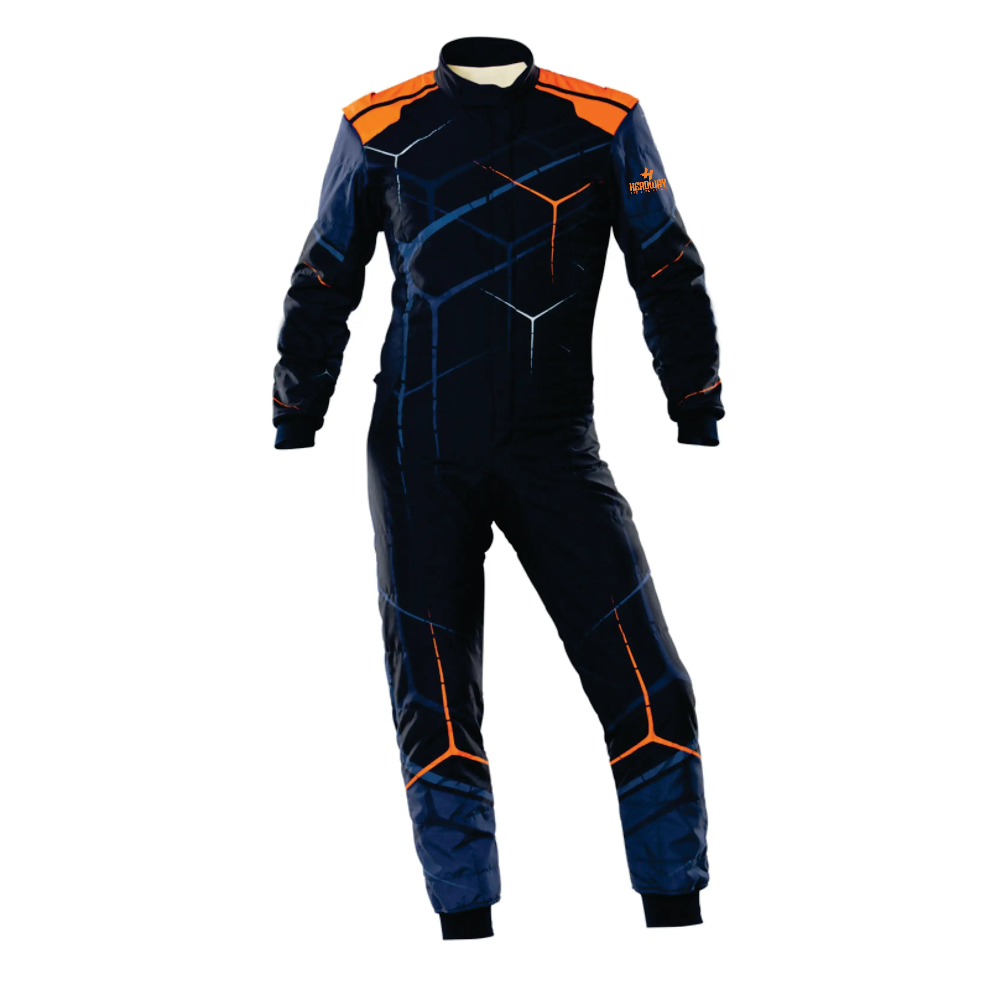 
Unisex Two Layer Quilted Car Racing Karting Suit Car Motorcycle Racing Club Exercise Clothing Overalls Suit Waterproof 