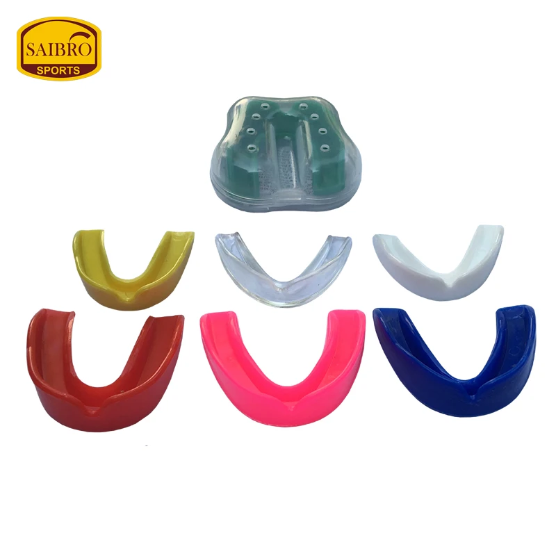 Custom Logo MMA Mouth Guard Gum Shield Silicon Rubber Boxing Mouth Guards Gel Protector Made In Pakistan