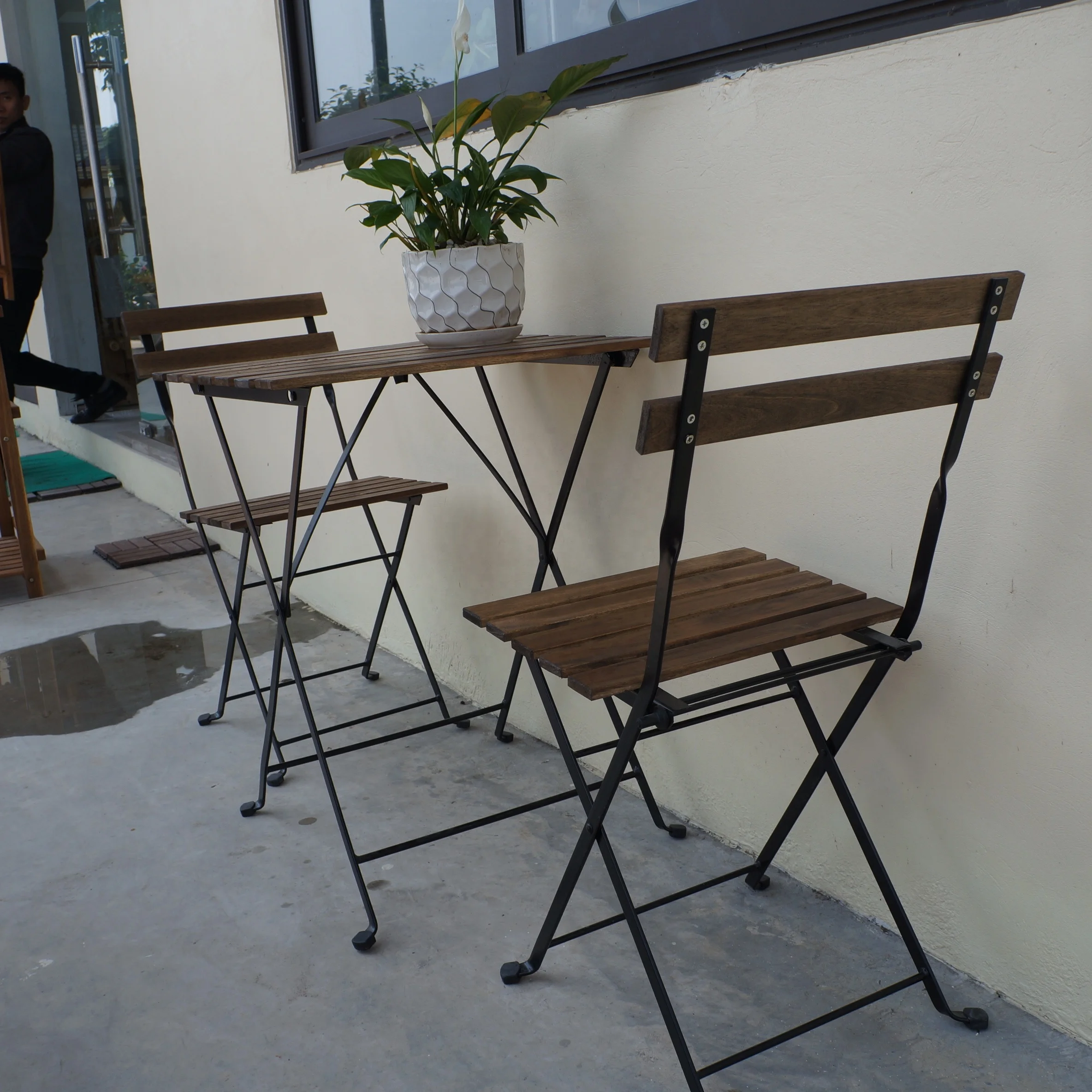 VIETNAM STEEL FRAMED BISTRO  TARNO SET JAPAN STANDARD SUITABLE FOR BALCONY TERRACE GARDEN OUTDOOR PLACES