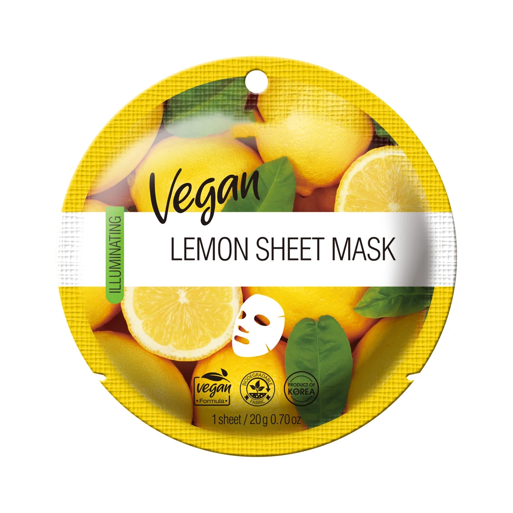 Vegan Cruelty Free Organic skincare Tomato Sheet Facial Mask (0.84oz / 25ml)