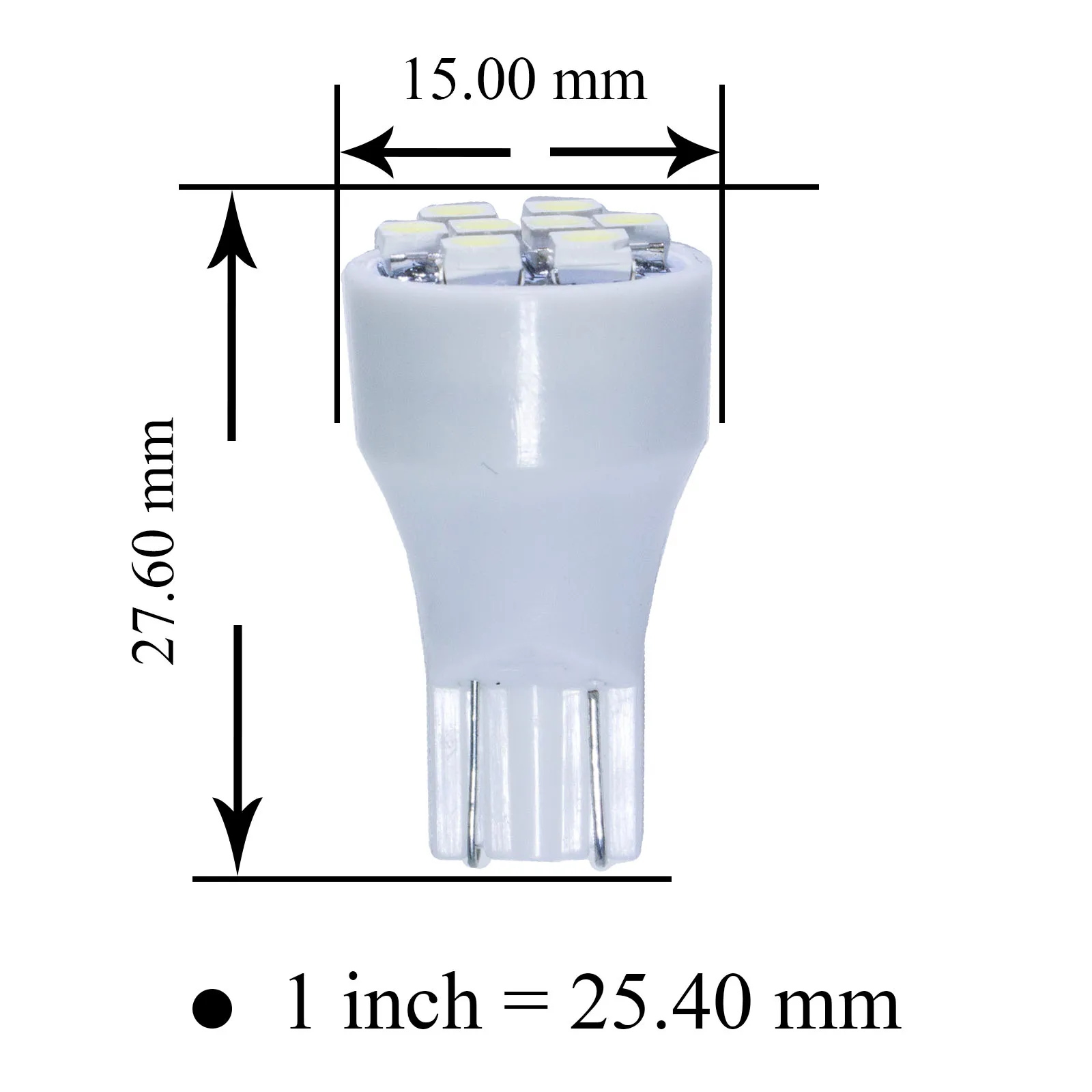 Па пинбол машина стробоскоп 8 SMD 3528 LED T15 921 W16W 12V свет AC/DC