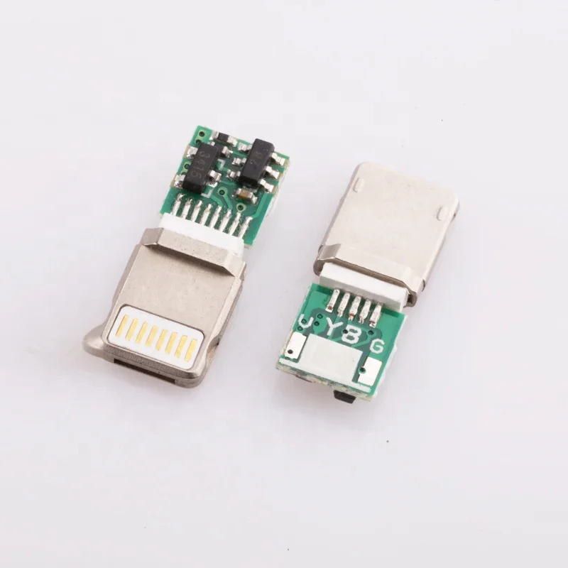 Разъем печатной платы для iphone apple usb ip68 8-контактный разъем разъёмом