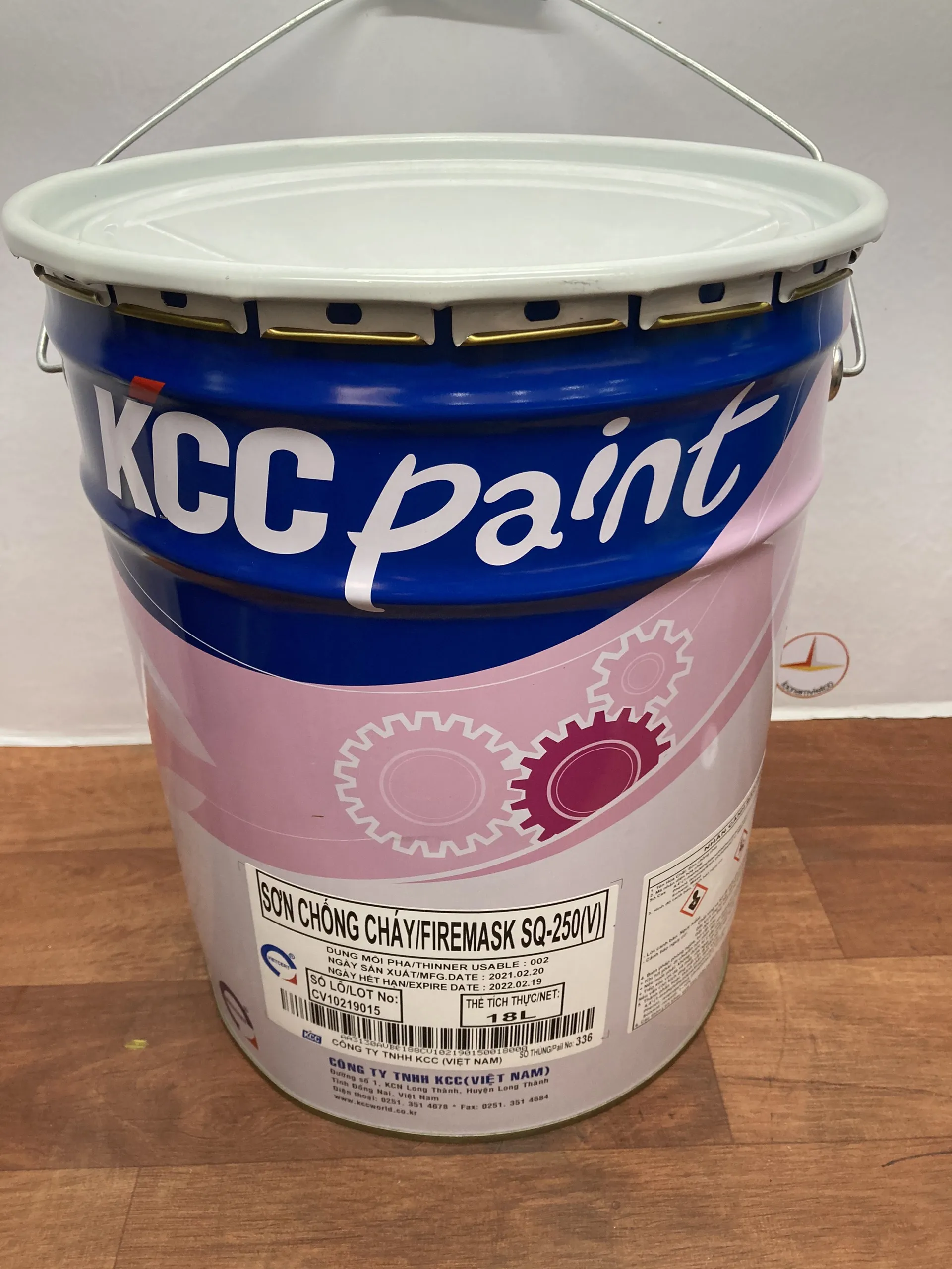  Белая огнестойкая краска для стальных конструкций Пожарная служба SQ250 (V) 18L