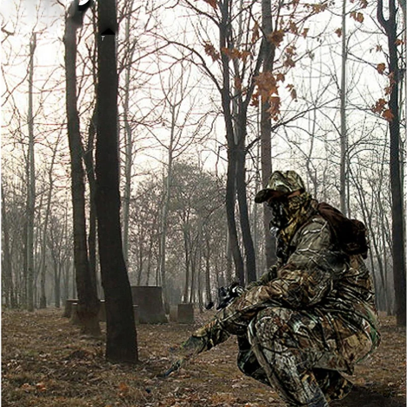 Мужской зимний осенний теплый Камуфляжный охотничий костюм одежда брюки на подтяжках комбинезон для рыбалки пуховик камуфляжный