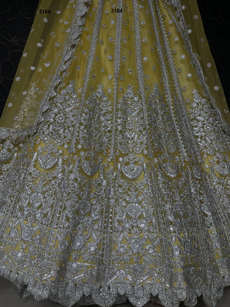 Haldi Special Indian Designer Yellow Mirror Embroidery Women Lehenga choli for Wedding Party Engagement 2023 India