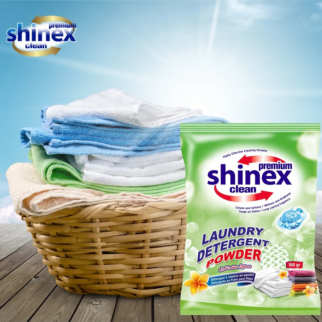 Hand Washing Powder Detergent for Laundry Washing 100g 700g 1000g High Foam Low density  with Strong Perfume made in Turkey