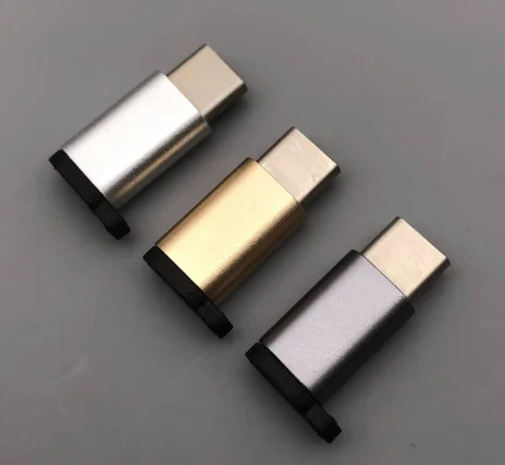  Металлический переходник с Micro USB V8 на 3 1 Type-C конвертер брелоком для ключей