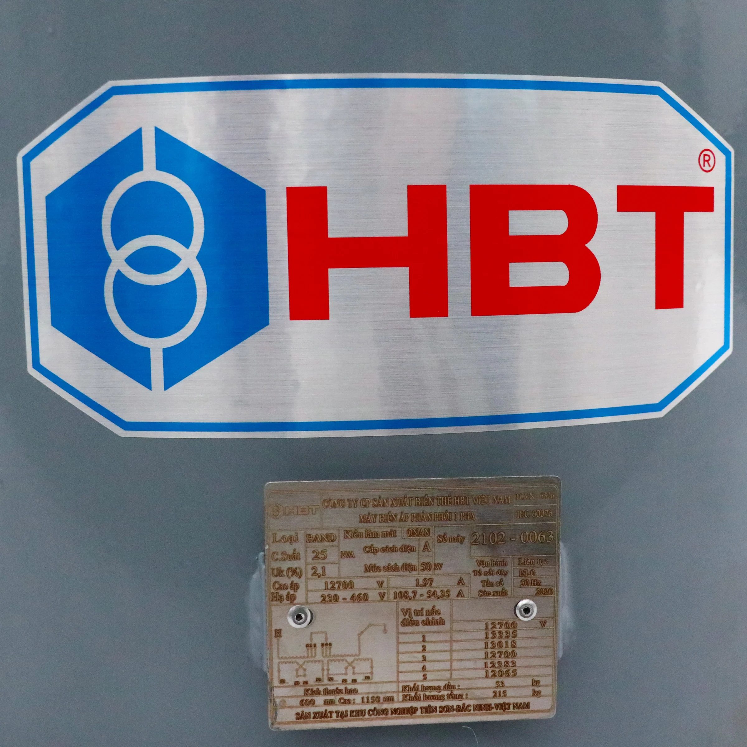 Winding HV/LV-Copper Material Power Usage Rectangle Coil Structure Single phase oil transformer From Vietnam