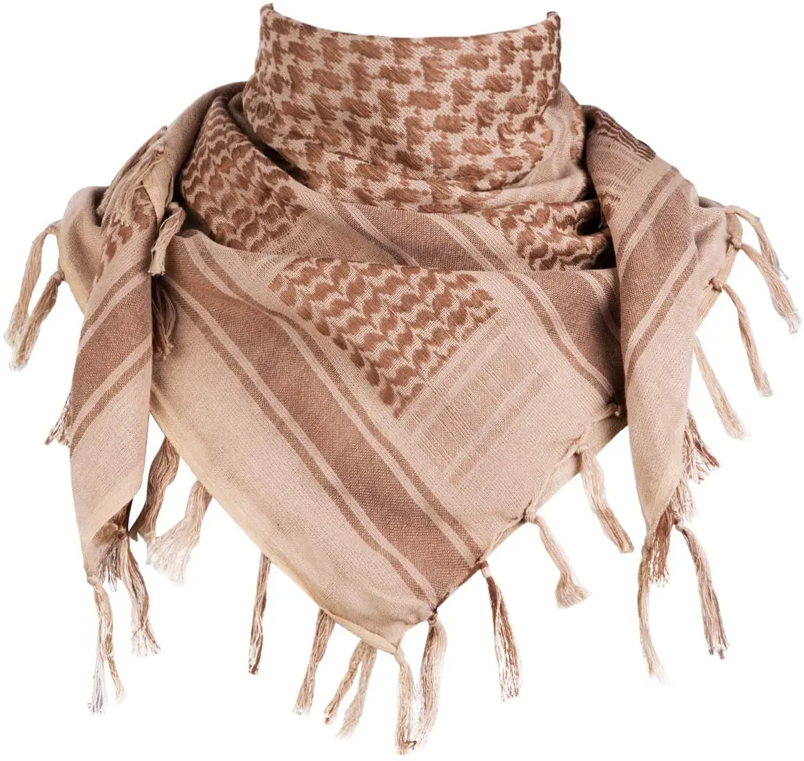 100% Cotton Shemagh New Tactical Keffiyeh Desert Head Neck Scarf Bandana for Men & Women Hijab