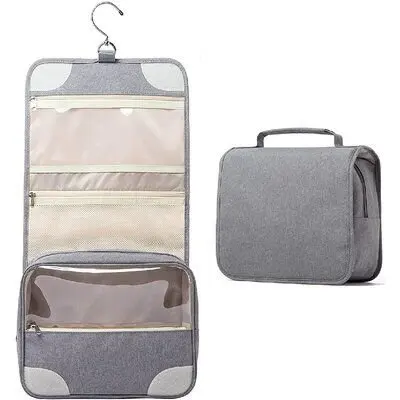 Лидер продаж, доступная цена, индивидуальная Водонепроницаемая легкая упаковка, подвесные туалетные принадлежности из полиэстера для путешествий