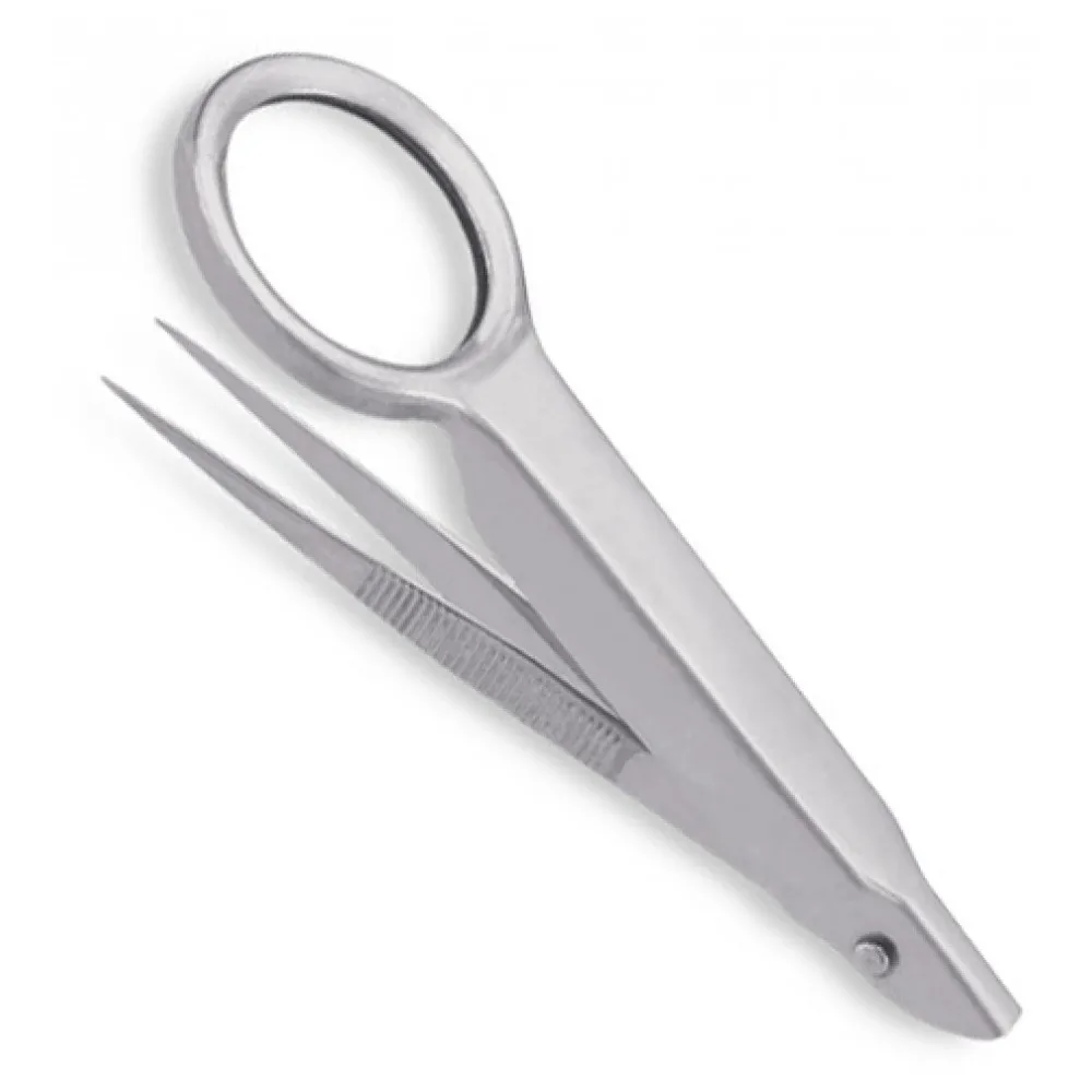
Tweezers Slanted Tips, Size : 9 cm 