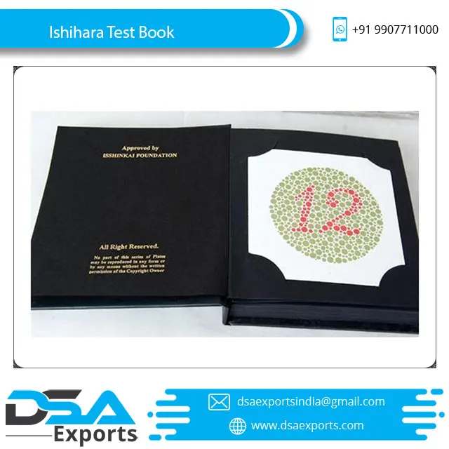 Книга Ишихара 38 листов поставщик из Индии