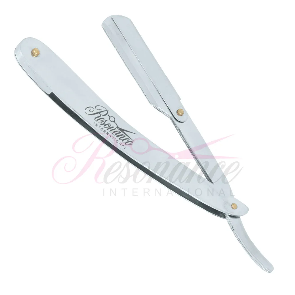 
Professional Barber Shaving Razor Black Straight Razor Folding Shavette Knife With 10 Blades 