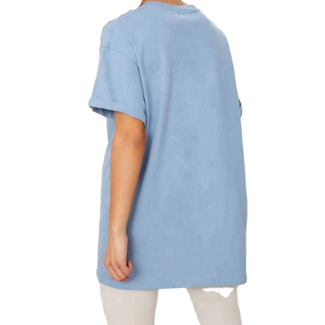 Whole sale cheap price hot shirts for women crewneck loose fit womens t-shirts combed cotton ladies oversize tees